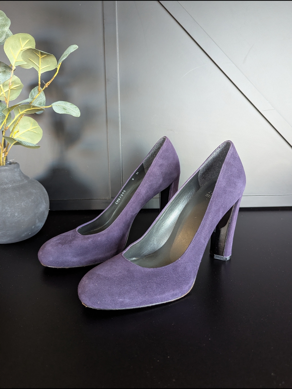 Stuart Weitzman Purple Suede High Heel Pumps